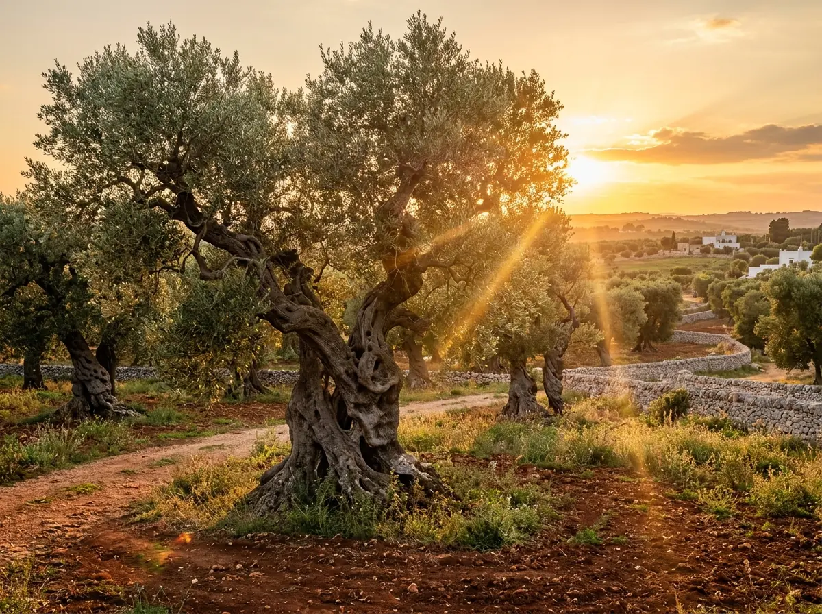 Ulivi secolari monumentali in Puglia nella Murgia barese